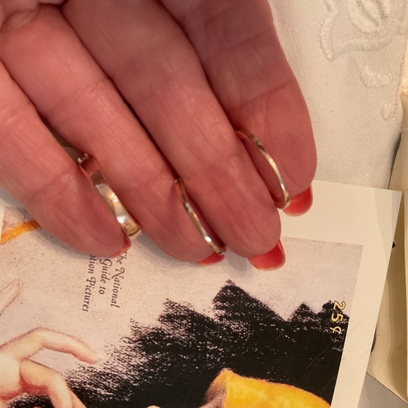 NEW/WITHOUT TAGS ITALY, 925 STERLING ROSE GOLD CUBIC ZIRCONIA WEDDING SET SIZE 6 - Picture 9 of 16